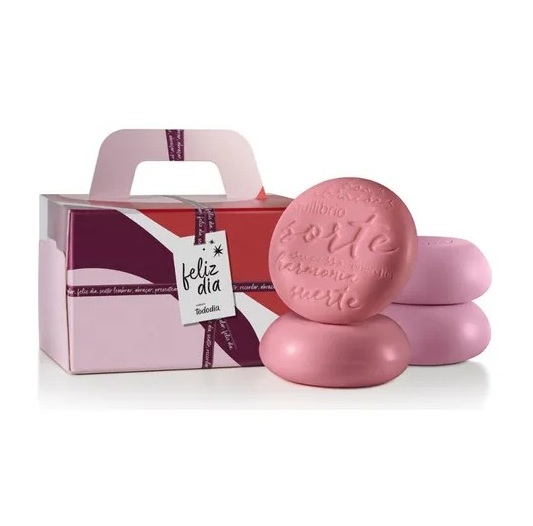 Presente Natura Tododia Sabonetes em Barra Sortidos com 4 unidades