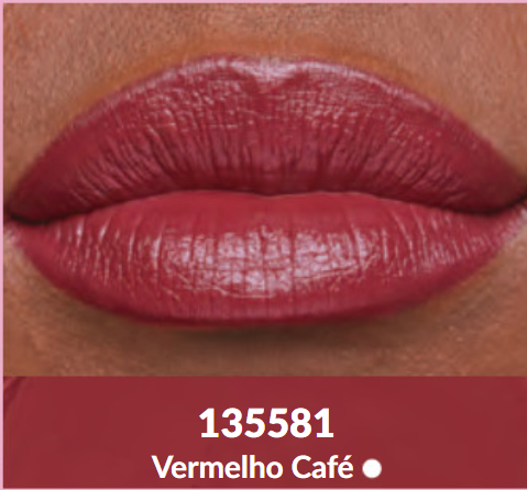 Color Trend Avon Kiss Hidra Batom cor Vermelho Café - Imagem 3