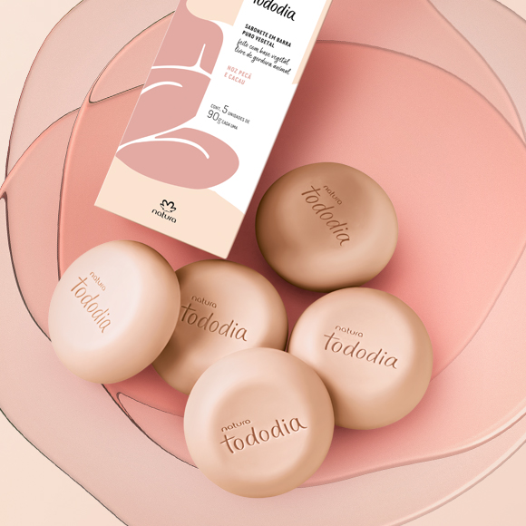 Sabonete em Barra Puro Vegetal Tododia Noz Pecã e Cacau - Imagem 2