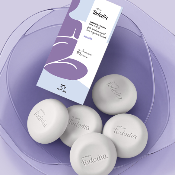 Sabonete em Barra Puro Vegetal Tododia Algodão - Imagem 2