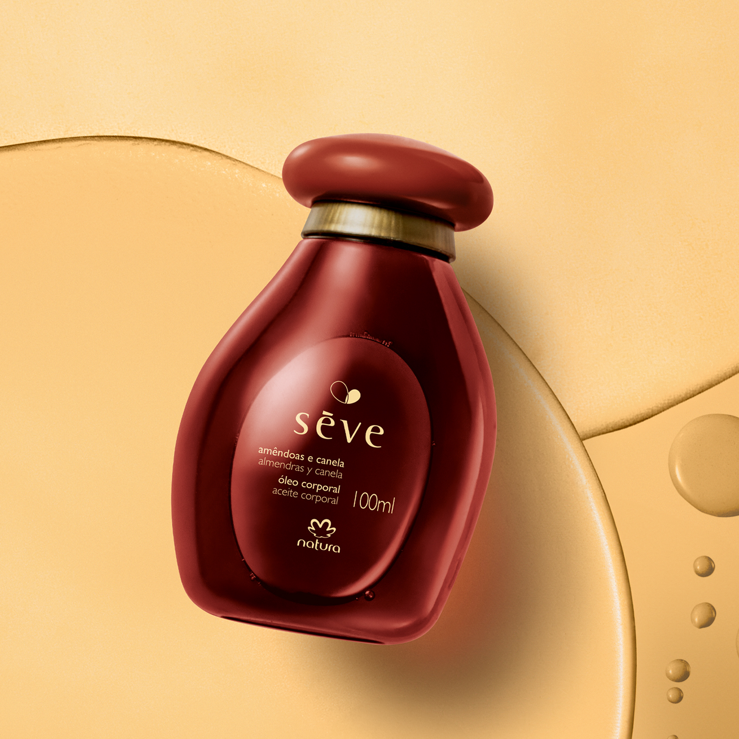 Óleo Sève Desodorante Corporal 100ml Amêndoas e Canela - Imagem 2