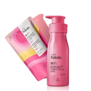 Kit Creme Desodorante Nutritivo para o Corpo Tododia Acerola e Hibisco + Refil